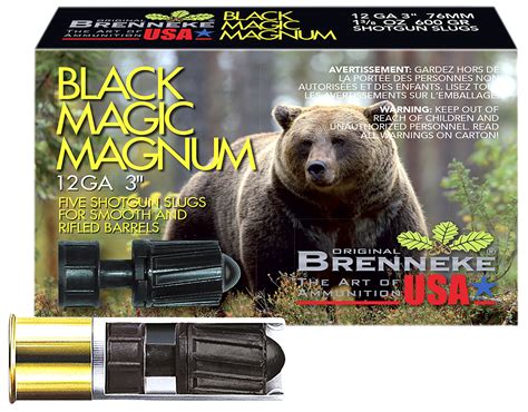 Superior Stopping Power: Discover the Force behind Brenneke Black Magic Magnum Bullets